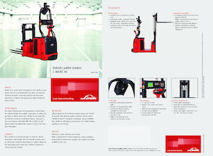 Pallet Stackers Stand Up Rider Platform Linde L-MATIC AC