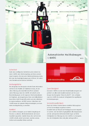 Pallet Stackers Stand Up Rider Platform Linde L-MATIC