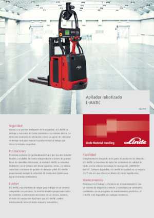 Pallet Stackers Stand Up Rider Platform Linde L-MATIC