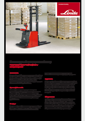 El İstifleyiciler Linde L16AP Std.