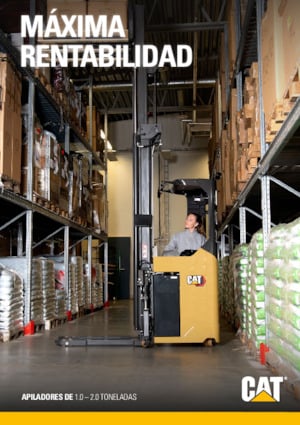 Palet İstifleyiciler Ayakta Sürücü Platformu Caterpillar NSR20N2S