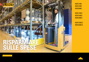 Palet İstifleyiciler Ayakta Sürücü Platformu Caterpillar NSR20N2S