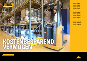 Palet İstifleyiciler Ayakta Sürücü Platformu Caterpillar NSR20N2S