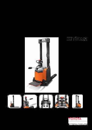 Pallet Stackers Stand Up Rider Platform Toyota SPE120