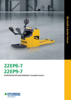 Transpalet Ayakta Sürücü Platformu Hyundai 22 EB 9-7