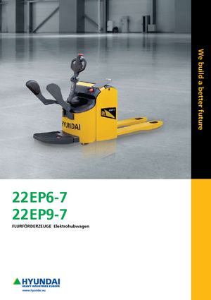 Pallet Trucks Stand Up Rider Platform Hyundai 22 EB 9-7