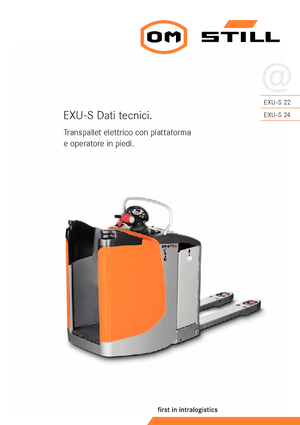 Pallet Trucks Stand Up Rider Platform Still EXU-S 24