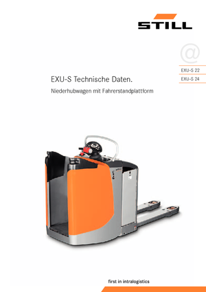 Pallet Trucks Stand Up Rider Platform Still EXU-S 24