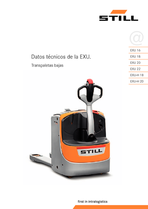 Pallet Trucks Stand Up Rider Platform Still EXU-S 24
