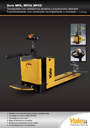 Transpalet Ayakta Sürücü Platformu Yale MP20X 