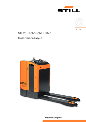 Pallet Trucks Stand Up Rider Platform Still SU 20