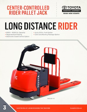 Pallet Trucks Sit Down Rider Toyota 8HBC30