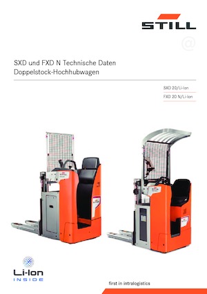 Palet İstifleyiciler Oturaklı Sürücü Platformu Still FXD 20 N