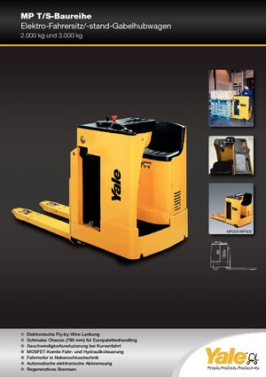 Pallet Trucks Sit Down Rider Yale MP 20 S