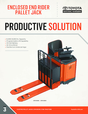 Pallet Trucks Sit Down Rider Toyota ER1-ES80
