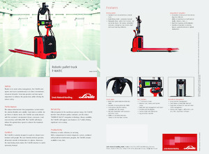 Pallet Trucks Stand Up Rider Platform Linde T-MATIC