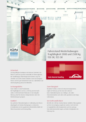 Pallet Trucks Stand Up Rider Platform Linde T20 SR