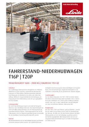 Pallet Jacks Linde T16P	