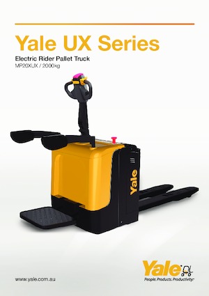 Pallet Trucks Stand Up Rider Platform Yale MP20XUX