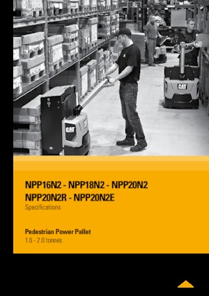 Transpalet Ayakta Sürücü Platformu Caterpillar NPP20N2R