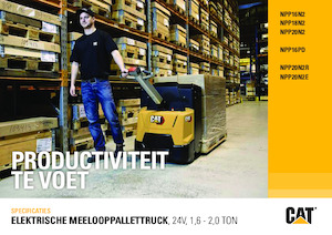 Transpalet Ayakta Sürücü Platformu Caterpillar NPP20N2R