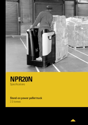 Transpalet Ayakta Sürücü Platformu Caterpillar NPR20N