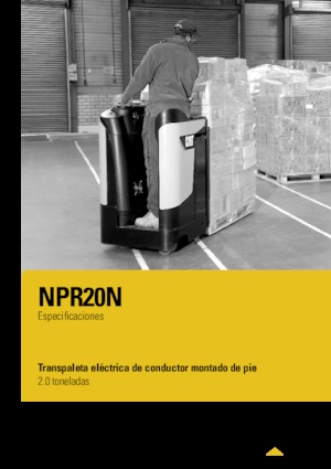 Transpalet Ayakta Sürücü Platformu Caterpillar NPR20N