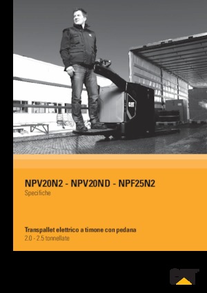 Pallet Trucks Stand Up Rider Platform Caterpillar NPV20ND