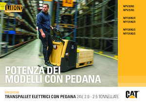 Pallet Trucks Stand Up Rider Platform Caterpillar NPV25N3