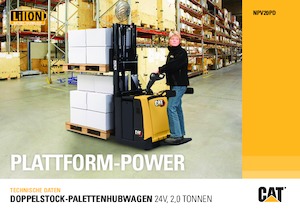 Transpalet Ayakta Sürücü Platformu Caterpillar NPV20PD