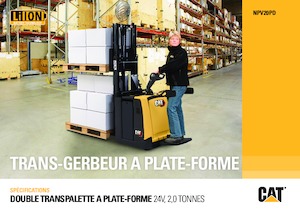 Transpalet Ayakta Sürücü Platformu Caterpillar NPV20PD