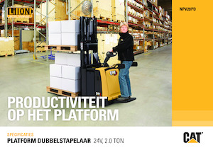 Transpalet Ayakta Sürücü Platformu Caterpillar NPV20PD