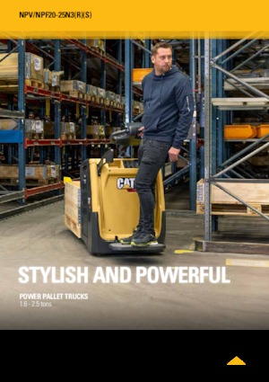 Pallet Trucks Stand Up Rider Platform Caterpillar NPV25N3