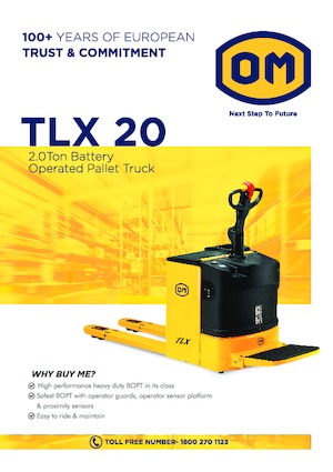Transpalet Ayakta Sürücü Platformu OM TLX 20