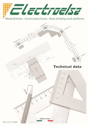 Endüstriyel asansörler Electroelsa ELSA H20