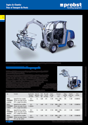 Parke döşeme makinaları Probst VM-X-PAVERMAX comfort