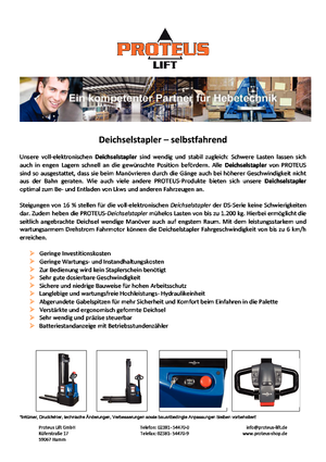 Walkie Stackers Proteus DS 1242