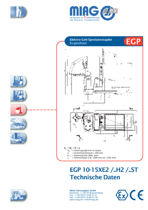 Walkie Stackers Miag EGP 10 XE 2