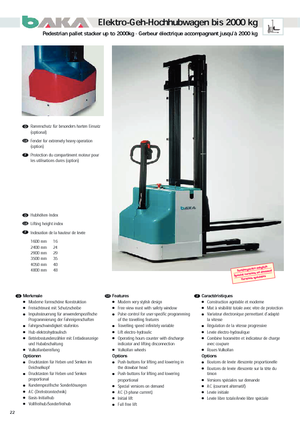 Walkie Stackers Baka EGV 2001-40