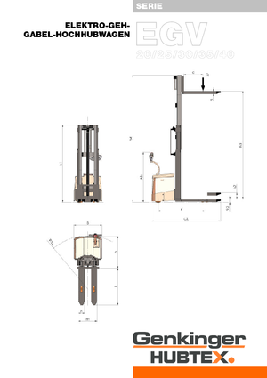Walkie Stackers Genkinger EGV 30/35