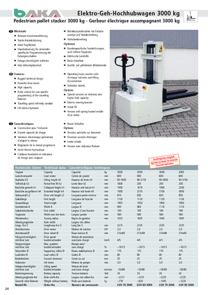 Walkie Stackers Baka EGV 70-3000