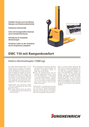 El İstifleyiciler Jungheinrich EMC 110 RK