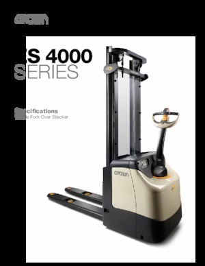 Walkie Stackers Crown ES 4000-35 TL-3260