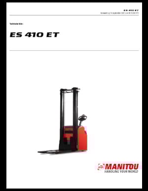 Walkie Stackers Manitou ES 410 ET
