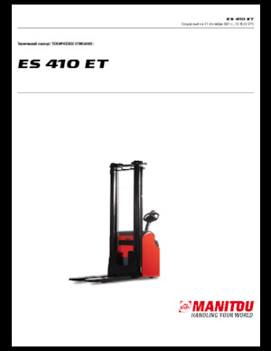 Walkie Stackers Manitou ES 410 ET
