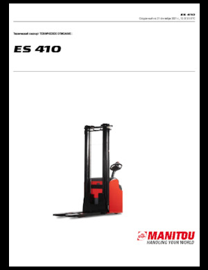 Walkie Stackers Manitou ES 410