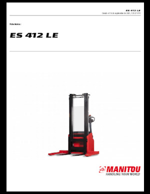 Walkie Stackers Manitou ES 412 LE