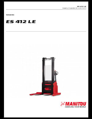 Walkie Stackers Manitou ES 412 LE