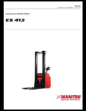Walkie Stackers Manitou ES 412