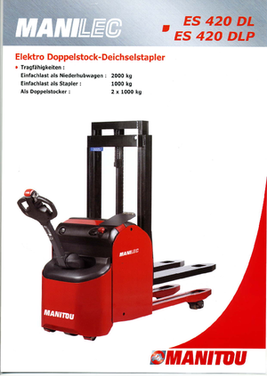 Walkie Stackers Manitou ES 420 DLP